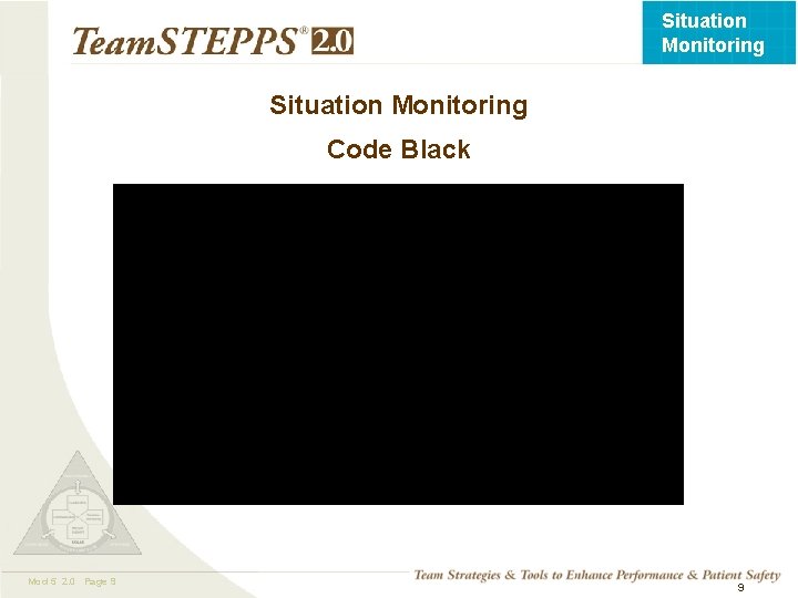 Situation Monitoring Code Black Mod 5 2. 0 Page 9 TEAMSTEPPS 05. 2 9