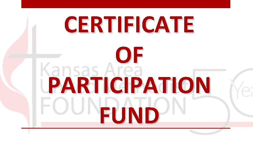 CERTIFICATE OF PARTICIPATION FUND 