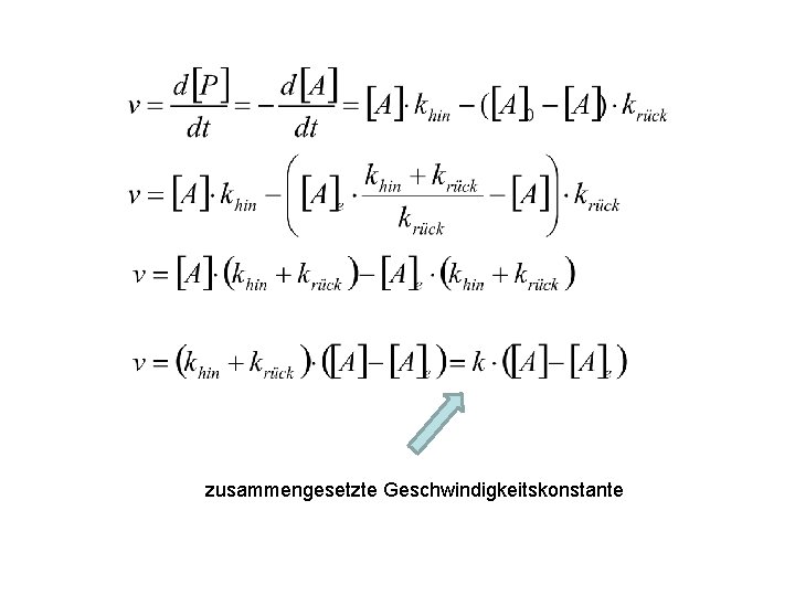 zusammengesetzte Geschwindigkeitskonstante 