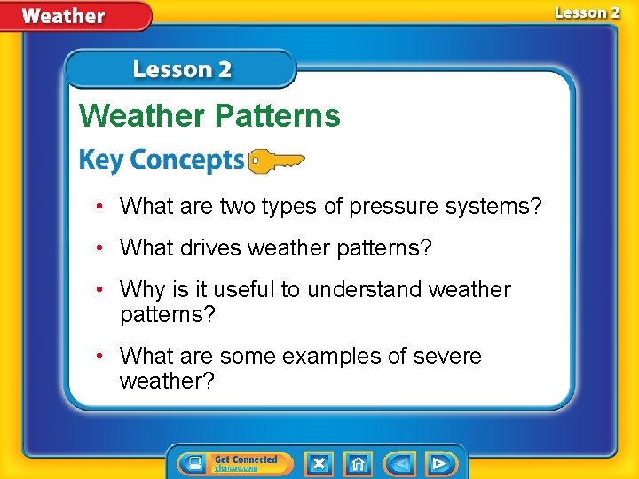 Weather Patterns • What are two types of pressure systems? • What drives weather