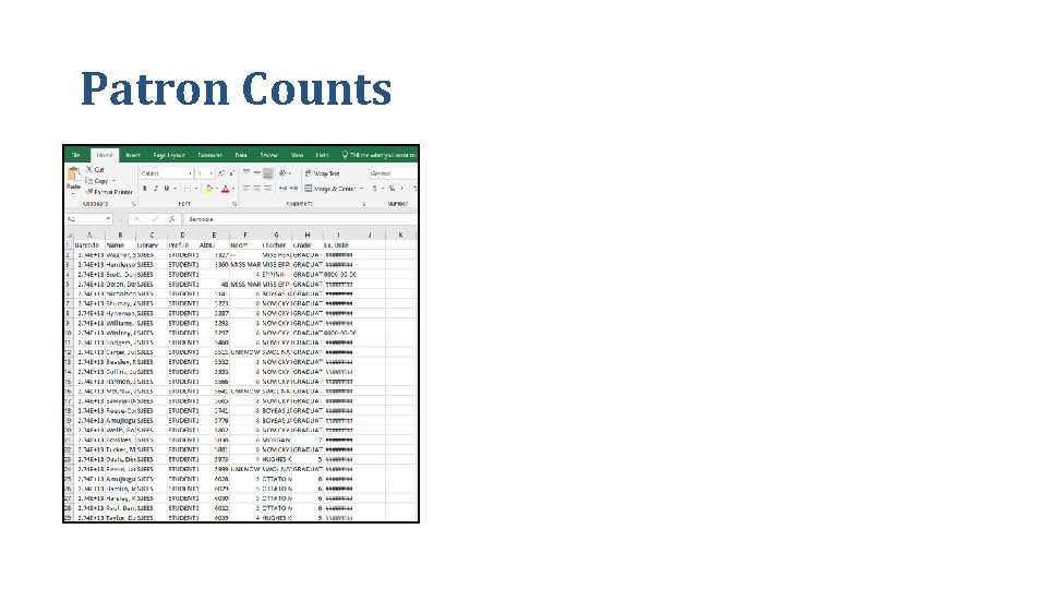 Patron Counts 