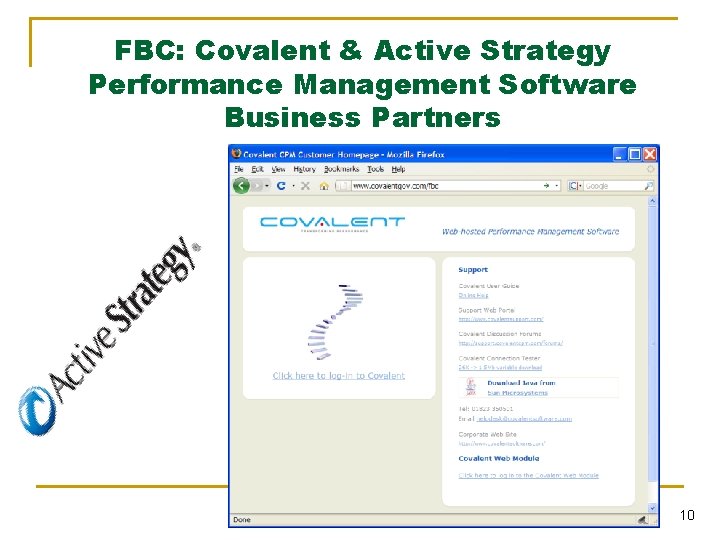 FBC: Covalent & Active Strategy Performance Management Software Business Partners 10 