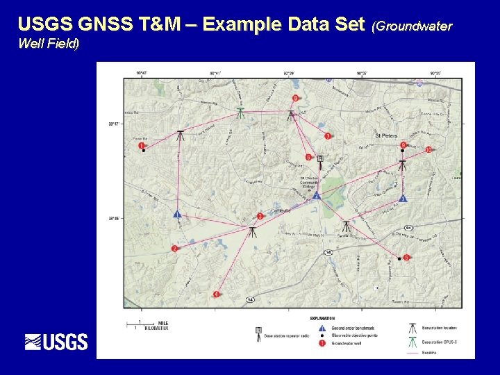 USGS GNSS T&M – Example Data Set (Groundwater Well Field) 