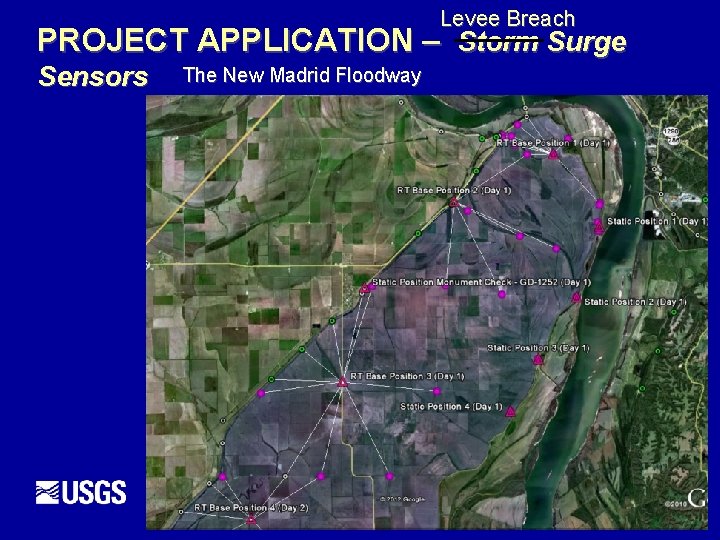 Levee Breach PROJECT APPLICATION – Storm Surge Sensors The New Madrid Floodway 