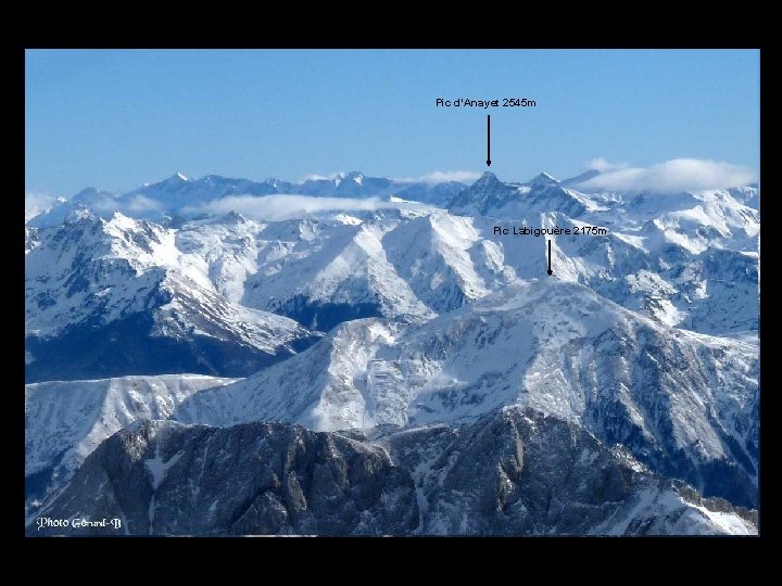 Pic d’Anayet 2545 m Pic Labigouère 2175 m . . 