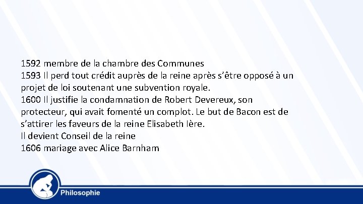 1592 membre de la chambre des Communes 1593 Il perd tout crédit auprès de