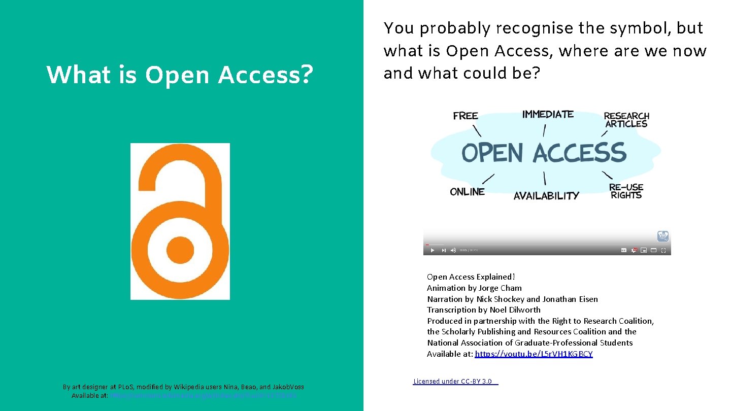What is Open Access? You probably recognise the symbol, but what is Open Access,