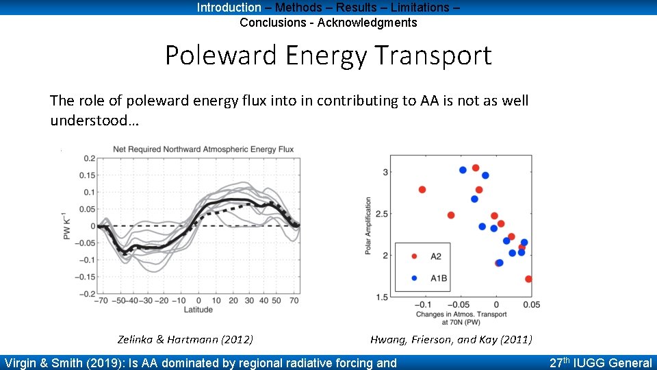 Introduction – Methods – Results – Limitations – Conclusions - Acknowledgments Poleward Energy Transport