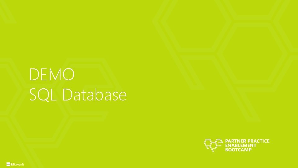 DEMO SQL Database DEMO SQL Database