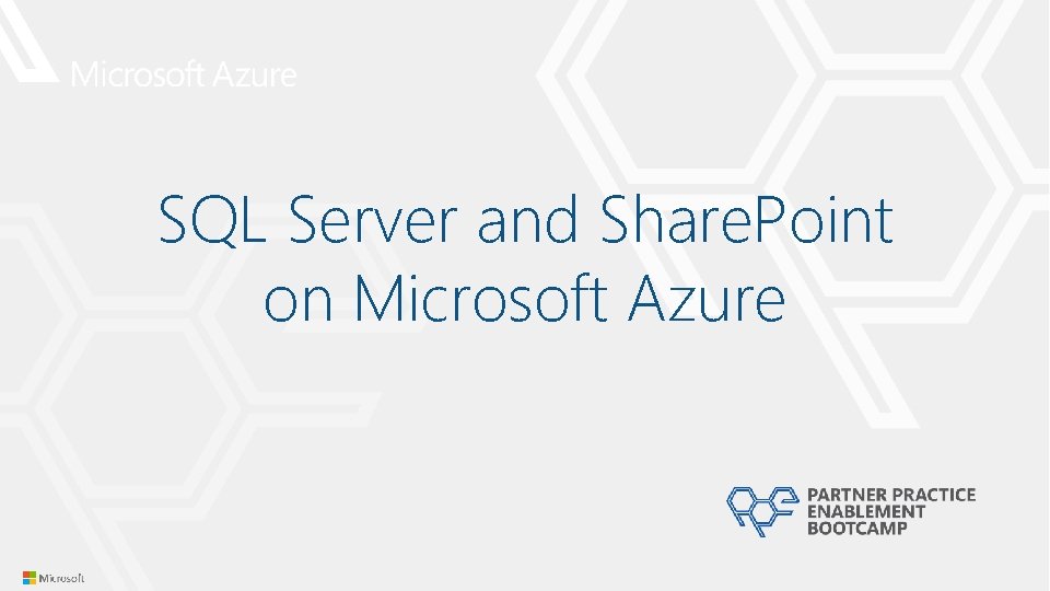 SQL Server and Share. Point on Microsoft Azure SQL Server and Share. Point on Microsoft Azure