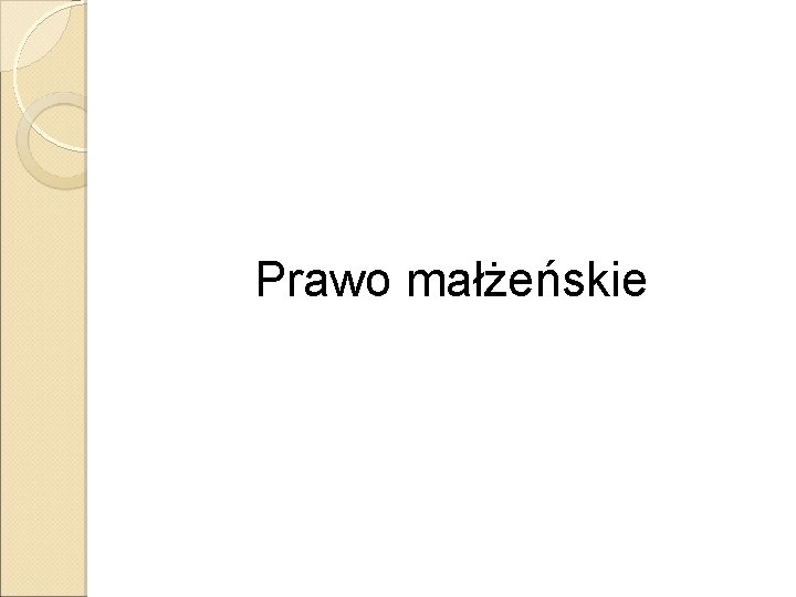 Prawo małżeńskie 