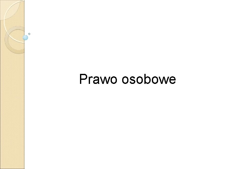 Prawo osobowe 