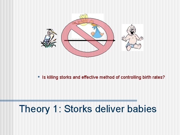  • Is killing storks and effective method of controlling birth rates? Theory 1: