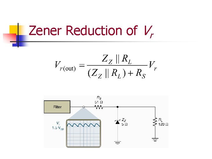 Zener Reduction of Vr 