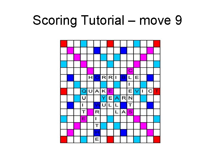 Scoring Tutorial – move 9 