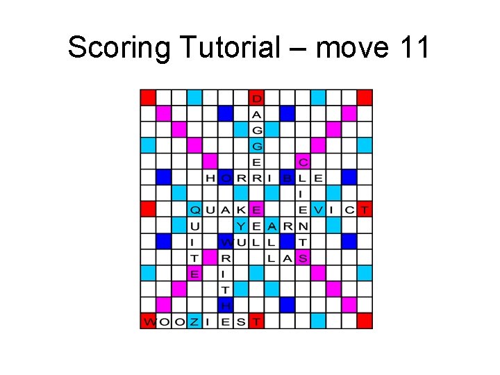 Scoring Tutorial – move 11 