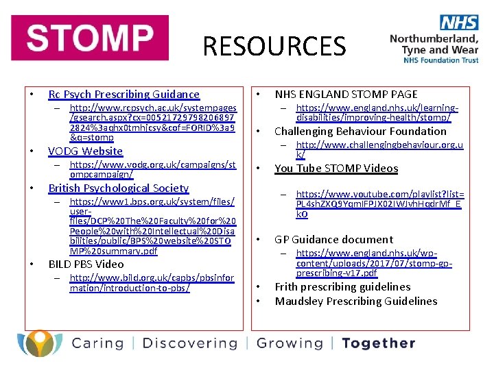 RESOURCES • Rc Psych Prescribing Guidance – http: //www. rcpsych. ac. uk/systempages /gsearch. aspx?