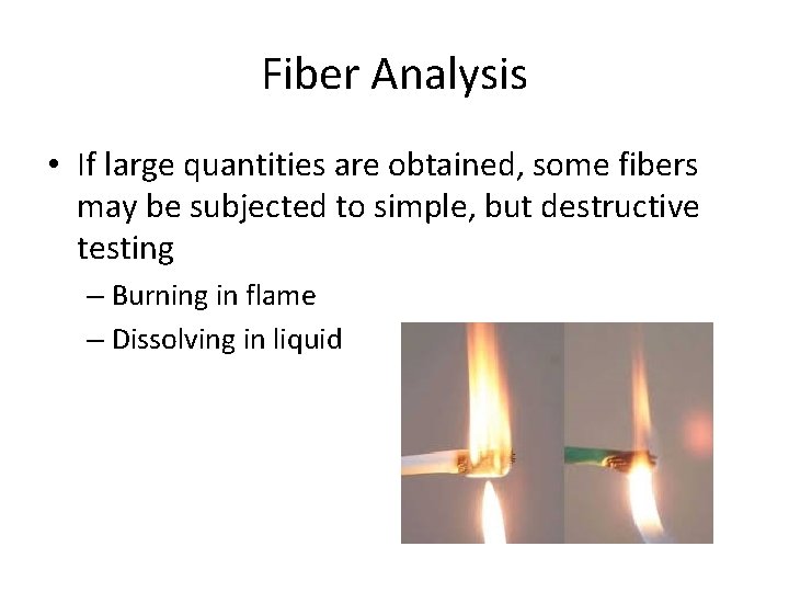 Fiber and Textile Evidence Ms Clark PVMHS Fibers