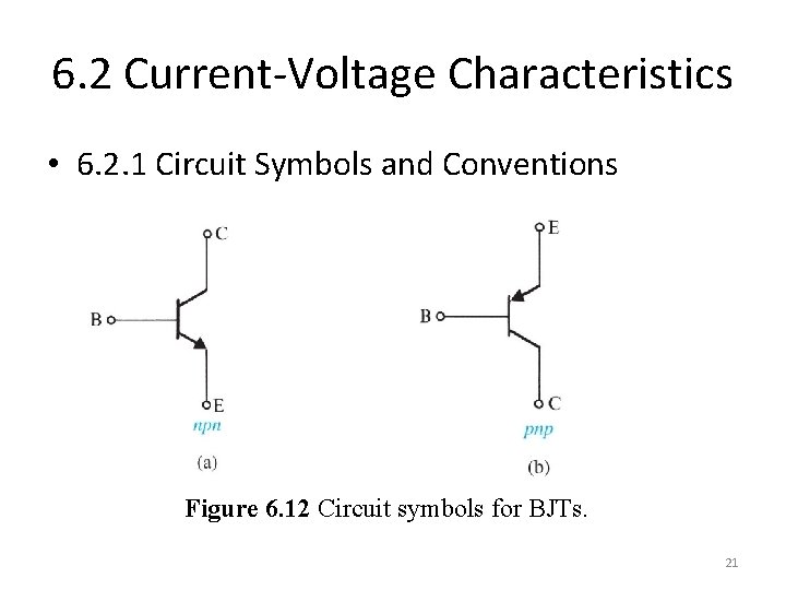 6. 2 Current-Voltage Characteristics • 6. 2. 1 Circuit Symbols and Conventions Figure 6.