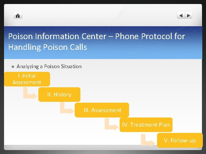 Poison Information Center – Phone Protocol for Handling Poison Calls l Analyzing a Poison