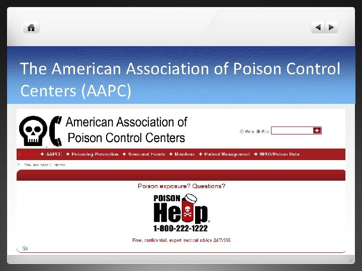 The American Association of Poison Control Centers (AAPC) 