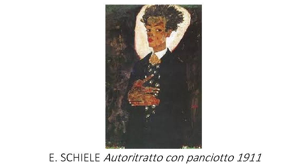 E. SCHIELE Autoritratto con panciotto 1911 