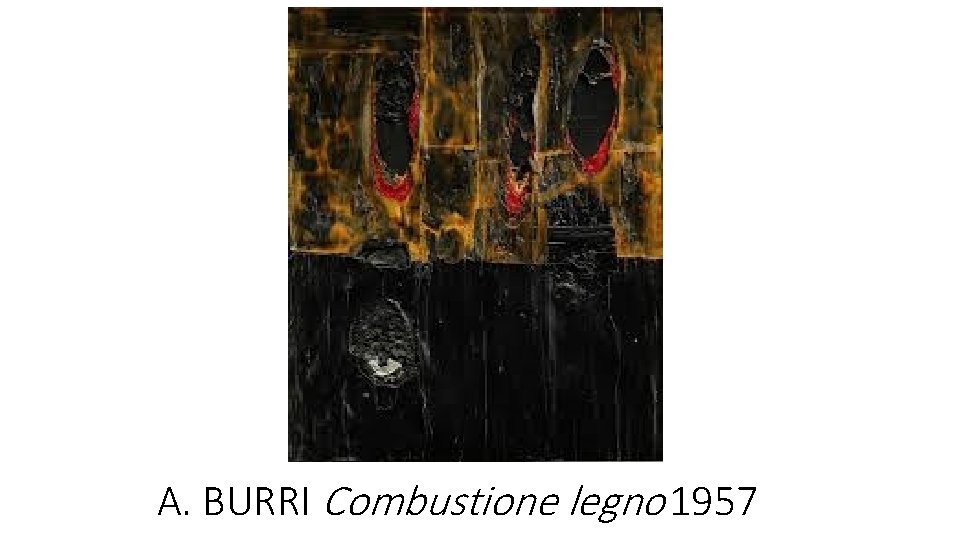 A. BURRI Combustione legno 1957 