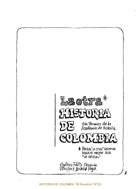 HISTORIA DE COLOMBIA ”El Revolcón” Nº 23 