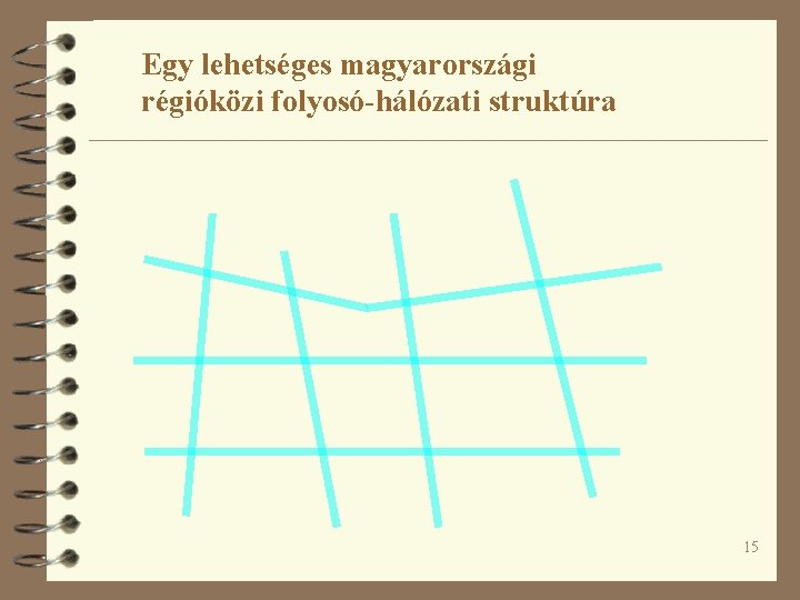 Egy lehetséges magyarországi régióközi folyosó-hálózati struktúra 15 