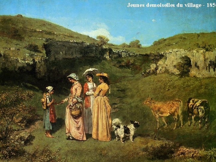 Jeunes demoiselles du village - 1850 