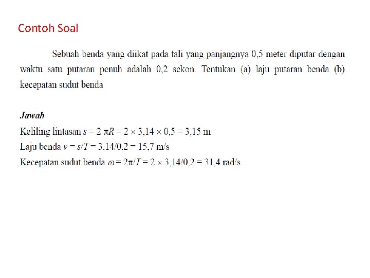 Contoh Soal 