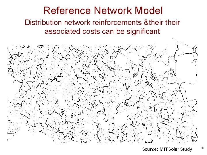 Reference Network Model 17 Distribution % penetration network reinforcements &their associated costs can be