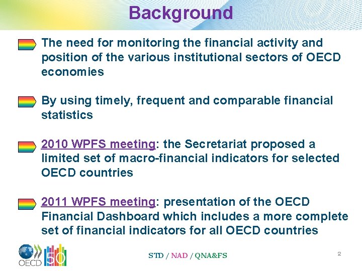 Background The need for monitoring the financial activity and position of the various institutional
