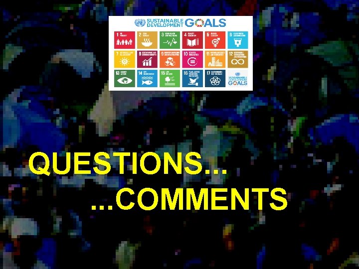 Better statistics QUESTIONS. . . Better decisions. . . COMMENTS Better lives Better statistics QUESTIONS. . . Better decisions. . . COMMENTS Better lives