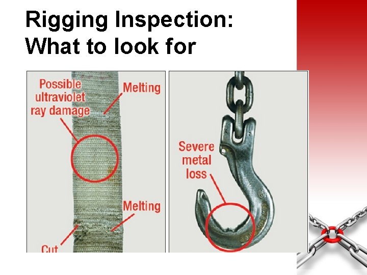 Rigging Inspection: What to look for 