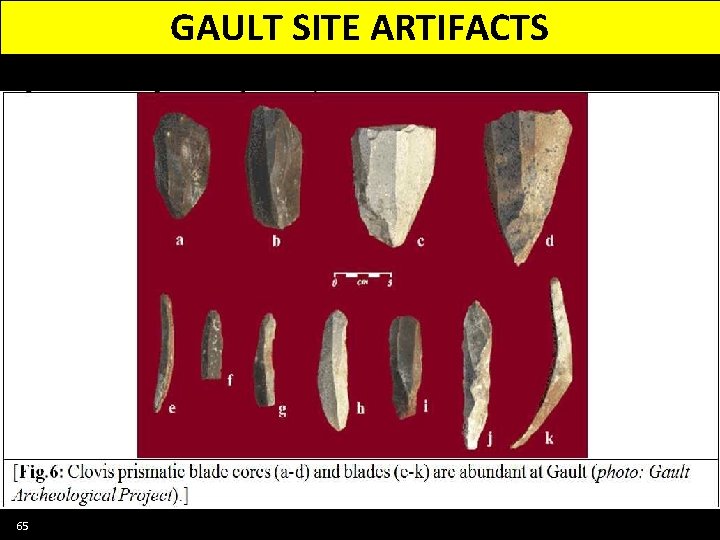 GAULT SITE ARTIFACTS 65 