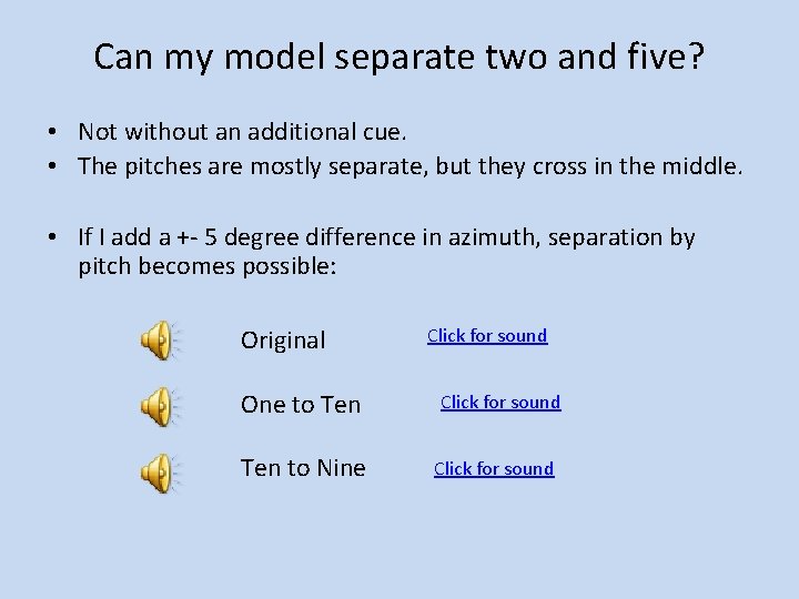 Can my model separate two and five? • Not without an additional cue. •