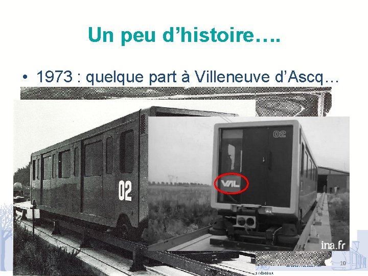 Un peu d’histoire…. • 1973 : quelque part à Villeneuve d’Ascq… www. ifsttar. fr