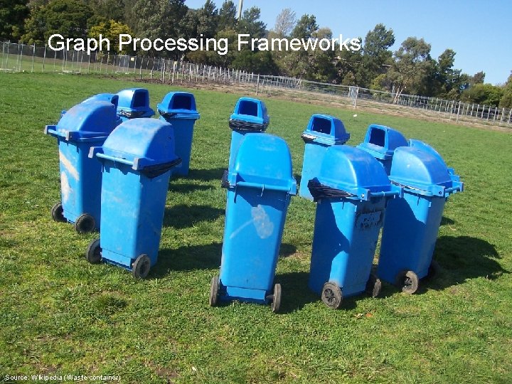Graph Processing Frameworks Source: Wikipedia (Waste container) 