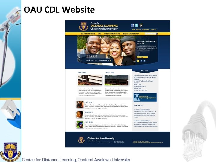 OAU CDL Website 