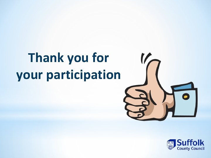 Thank you for your participation 