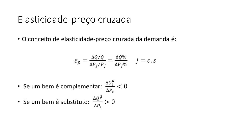 Elasticidade-preço cruzada • 