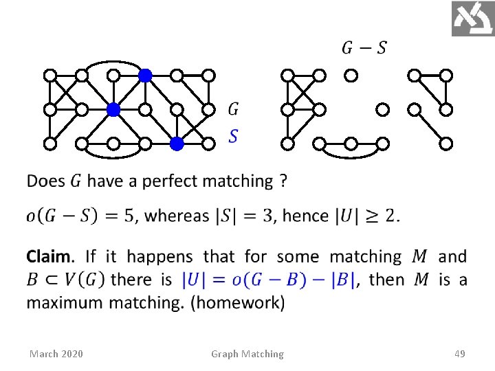 March 2020 Graph Matching 49 