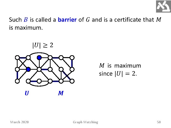 March 2020 Graph Matching 50 