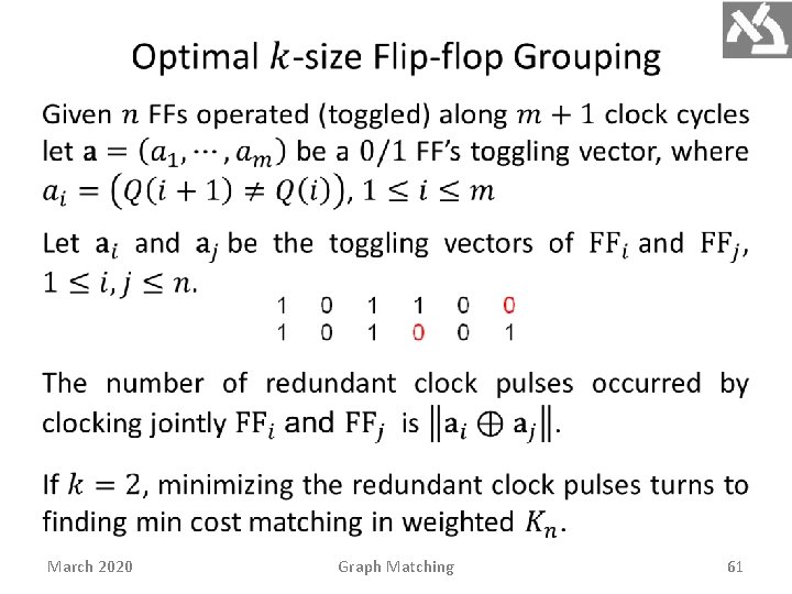 March 2020 Graph Matching 61 