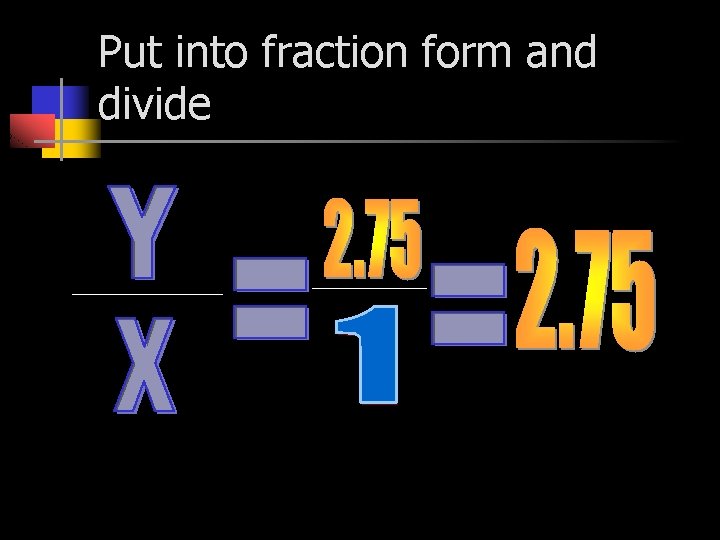 Put into fraction form and divide 