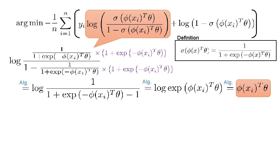 Definition Alg. 