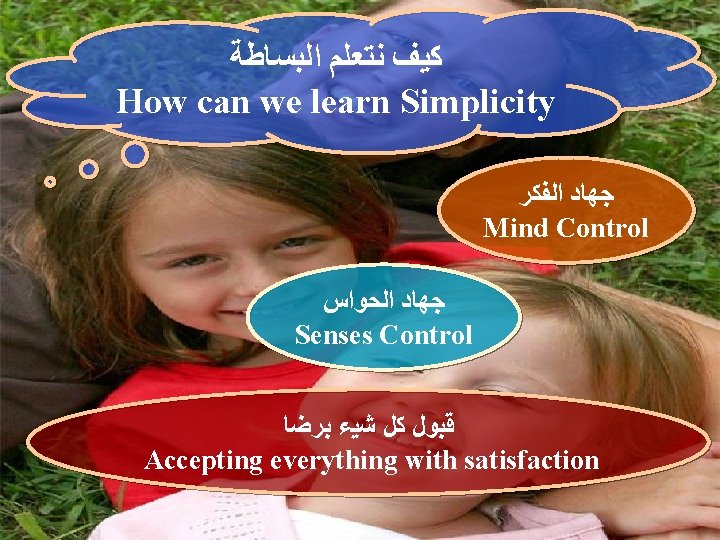  ﻛﻴﻒ ﻧﺘﻌﻠﻢ ﺍﻟﺒﺴﺎﻃﺔ How can we learn Simplicity ﺟﻬﺎﺩ ﺍﻟﻔﻜﺮ Mind Control ﺟﻬﺎﺩ