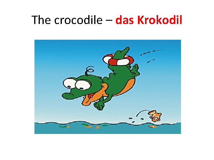 The crocodile – das Krokodil 