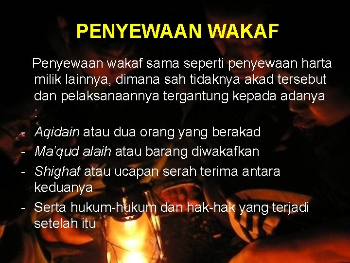 PENYEWAAN WAKAF - Penyewaan wakaf sama seperti penyewaan harta milik lainnya, dimana sah tidaknya